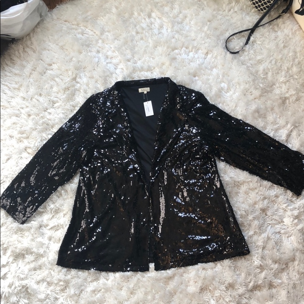 NWT Plus size sequin blazer jacket